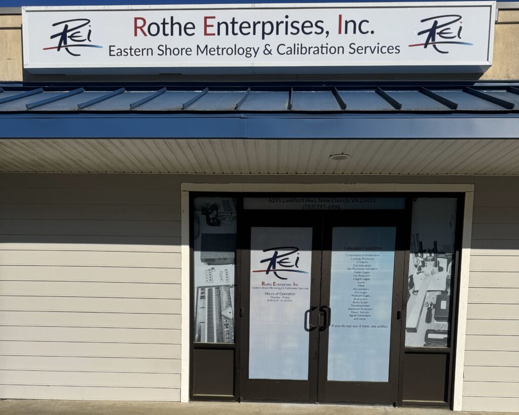 Rothe Enterprises, Inc. (REI) Eastern Shore Metrology & Calibration Services